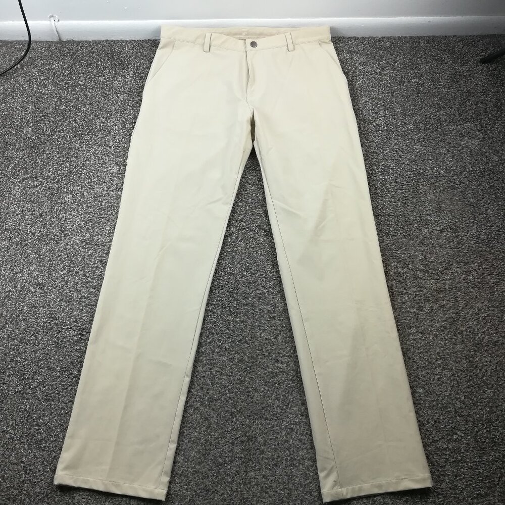 Ministry of Supply Pants Nylon Stretch Chino Beige Tan Mens 34x34 Standard Fit